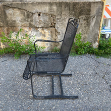 Load image into Gallery viewer, Black Metal Rocker Lounge Chair
