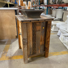 Load image into Gallery viewer, Rustic 25-Inch Single Vanity with Vessel Sink
