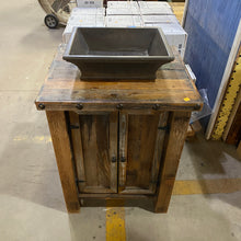 Load image into Gallery viewer, Rustic 25-Inch Single Vanity with Vessel Sink
