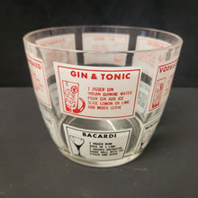 Load image into Gallery viewer, Vintage Hazel Atlas Cocktail Recipes Ice Bucket
