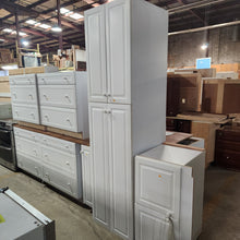 Load image into Gallery viewer, 28 Piece Set of White Kitchen Cabinets
