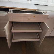 Load image into Gallery viewer, 28 Piece Set of White Kitchen Cabinets
