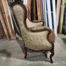 Load image into Gallery viewer, Carved Wingback Parlor Chair
