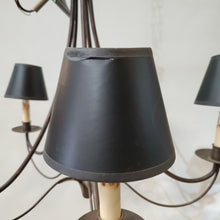 Load image into Gallery viewer, Currey &amp; Company Chandelier with Black Shades
