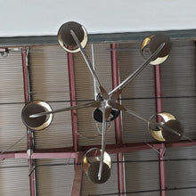 Load image into Gallery viewer, Currey &amp; Company Chandelier with Black Shades
