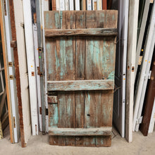 Load image into Gallery viewer, Salvaged Antique Door with Hand Forged Hinges
