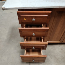 Load image into Gallery viewer, 8 Piece Set of Arched Panel Kitchen Cabinets by Custom Wood Products
