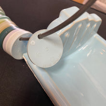 Load image into Gallery viewer, Set of Vintage Light Blue Ceramic Bathroom Accessories
