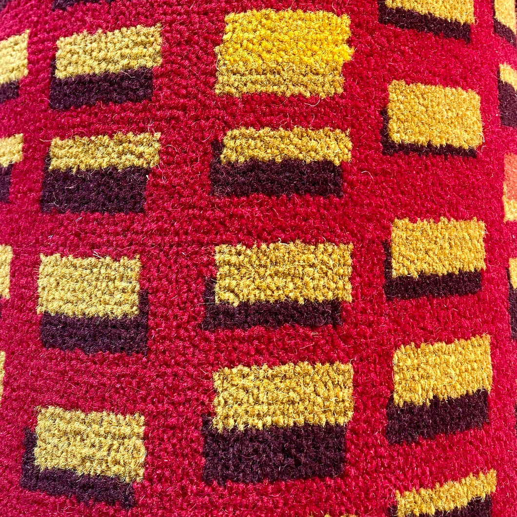Surplus Red/Yellow Patterned Carpet 13' x 12' (Multiple Available)