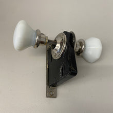 Load image into Gallery viewer, Octagonal Milk Glass Knob Set with Mortise Box
