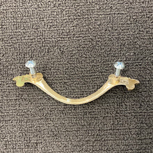 Load image into Gallery viewer, Simple Vintage White and Gold Tone French Provincial Drawer Pulls 4-5/8&quot;
