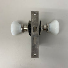 Load image into Gallery viewer, Octagonal Milk Glass Knob Set with Mortise Box
