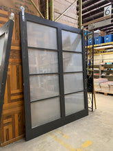 Load image into Gallery viewer, Large Frosted Glass Sliding Barn Door (95&quot; x 74&quot;)
